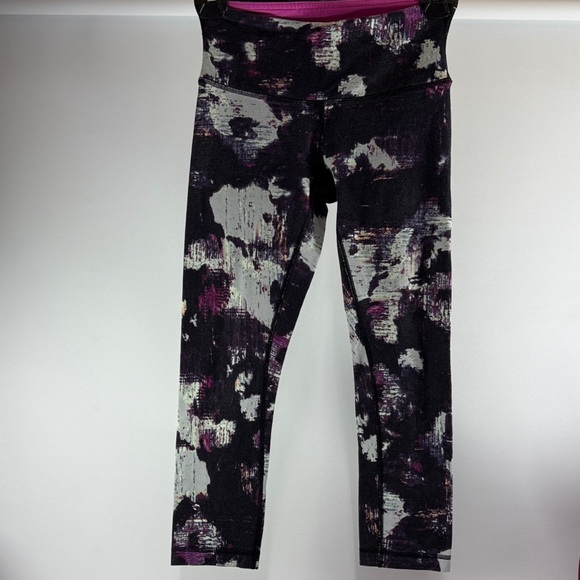 Lululemon Wunder Under Pant Leggings Kara Blossom Multi size 4 - Picture 10 of 11